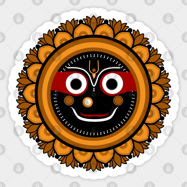 Jagannath - Lord of Universe - Puri Jagannath - Krishna - hare krishna - Hindu gods - krsna Sticker by Saishaadesigns